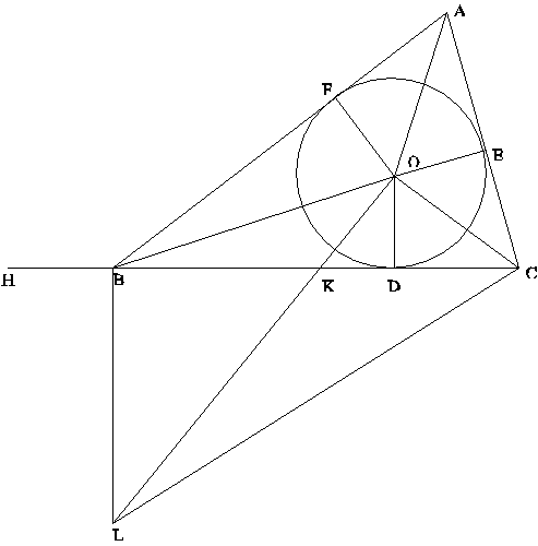 Calculate triangle sides formula
